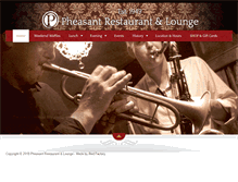 Tablet Screenshot of pheasantrestaurant.com